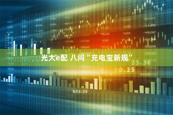 光大e配 八问“充电宝新规”